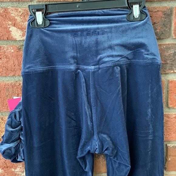 SHEFIT Blue Midnight Athletic Leggings - Picture 6 of 9
